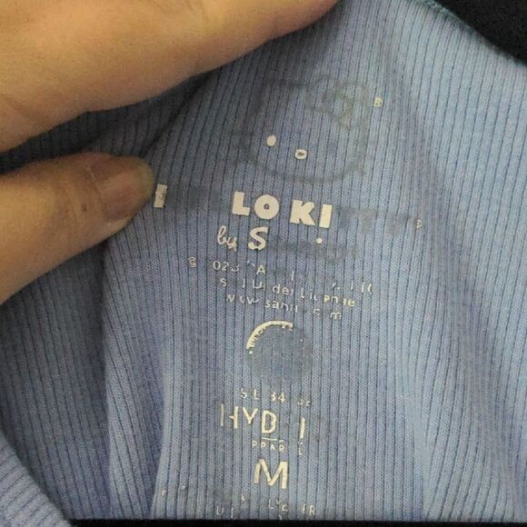 Hello Kitty Embroidered Pale Blue Tank Top - Picture 2 of 4